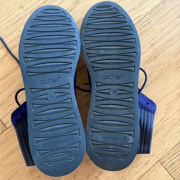 Purple Arche Lace-Up Platform Sneakers / 41 - Picture 4 of 4
